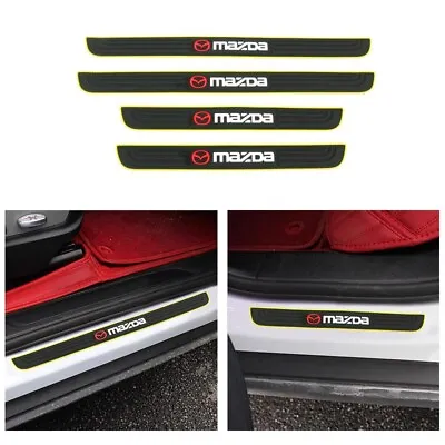 Yellow Border Rubber Car Door Scuff Sill Cover Panel Step Protector For Mazda • $11.88