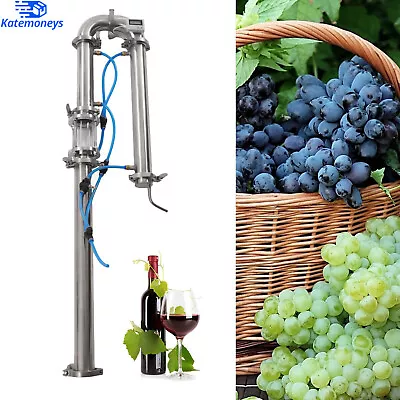 2  In Stainless Still Moonshine Reflux Distilling Column Brew Wine Making Tool • $163