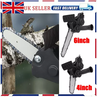 4/6 Inch Electric Drill Modified To Electric Chainsaw Saw Power Attachment Tool • £11.75