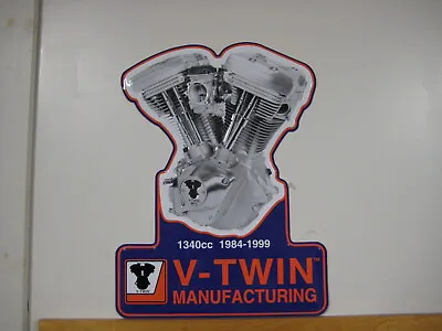 $29.99 • Buy V-Twin Harley Davidson Evolution Engine Tin Sign EVO Motor Metal Plaque 48-0030