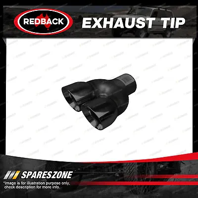 Redback Exhaust Dual Wall Y-Piece Tip Black Matt For Holden Commodore VE • $142.95