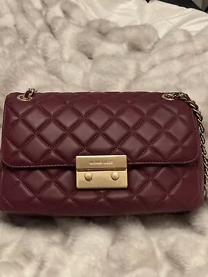 New Michael Kors Sloan Large Chain Shoulder Leather Bag • $109