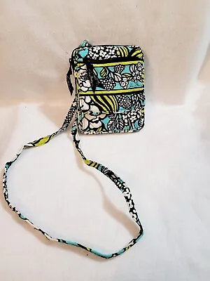 Vera Bradley ISLAND BLOOMS Crossbody Wallet Bag Floral • $15.50