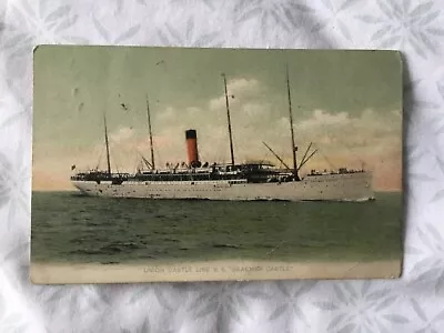 Braemar Castle - Union Castle Line - WW1 Hospital Ship - 1905 Postcard • £2.95