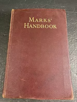 Vintage: Mechanical Engineers’ Handbook By Lionel S. Marks 5th Edition 1951 • $14.99