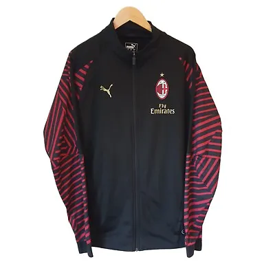 AC Milan Training Jacket Football Stadium Track Top Puma Dry Cell Size Large • £25