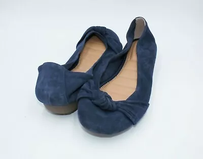 Me Too Suede Ballet Flats Blue Size 11 • $39