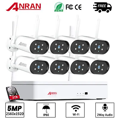 ANRAN 3MP HD CCTV Wireless Security System WiFi Camera 8CH NVR Home Outdoors • $419.99