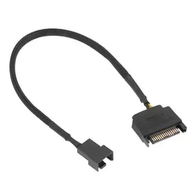 SATA 15 Pin To 3 Pin/4 Pin Laptop Motherboard CPU Fan Extension Cable Adapter • £3.80