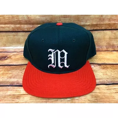 NOS Vintage UNIVERSITY OF MIAMI HURRICANES New Era Pro Model Snapback Hat Cap (b • $29.99