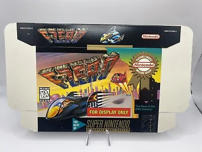 F-Zero Super Nintendo Entertainment System 1991 For Display Only Box SNES • $29.99