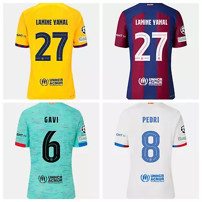 FC Barcelona 23/24 Jerseys With Champions League Patch - Home Away 3rd&4th Kit • $39.99