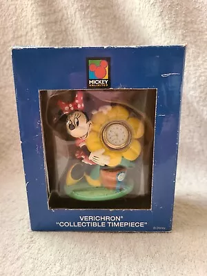  Classic Minnie Mouse Figure And Verichron Quartz Clock Japan Movement Vintage  • $12.99