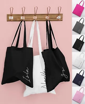£7.19 • Buy Personalised Name Tote Bag Gift For Bride Her Bridesmaid Bridal Party Wife 