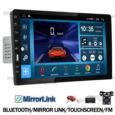 Single Din 9  Car Stereo Mirror Link Radio Touch Screen MP5 Player FM + Camera • $49.99