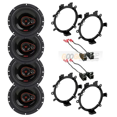 CerwinVega 680 Watt 3-WAY 6.5  Front & Rear Door Speakers W/Install Kits 1995-up • $129.99