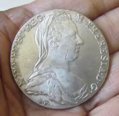 1780  MARIA THERESIA THALER Silver Coin - Empress Of The Holy Empire Edging • $24.95