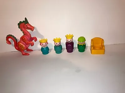 Vintage Fisher-Price Little People Castle People Pink Dragon • $60