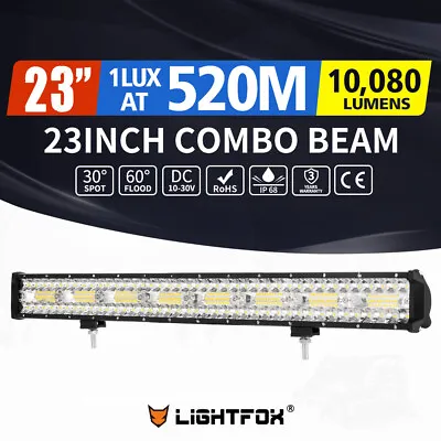 Lightfox 23inch Osram LED Light Bar Spot Flood Driving Lamp Offroad 4WD Truck • $55.95