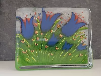 Iittala Helja Liukko-Sundstrom Tulips Glass Paperweight • £24.99