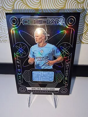 2022-23 Obsidian Erling Haaland Atomic Material Patch Manchester City 123/199 • £50