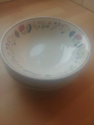 £12.99 • Buy 6 X 1980s BHS British Home Stores Priory Cereal Dessert Bowl 6.5  Floral Vintage