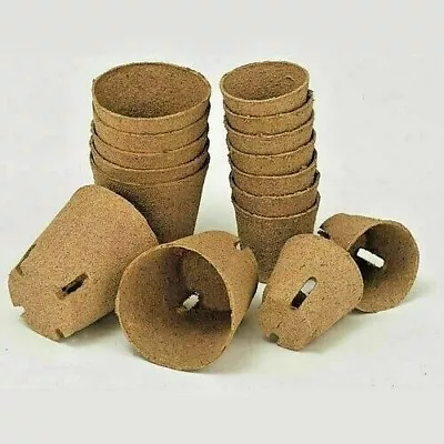 £8.99 • Buy 80 Jiffy Pots 6cm Plant Round Biodigradable Compostable Seeds Tray Label Pellets