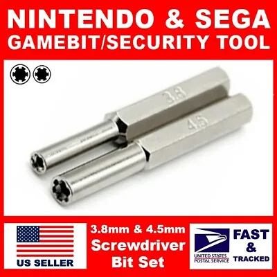 3.8MM & 4.5MM Game Screwdriver Bit Security Tool Set Nintendo SNES N64 NES SEGA • $1.98