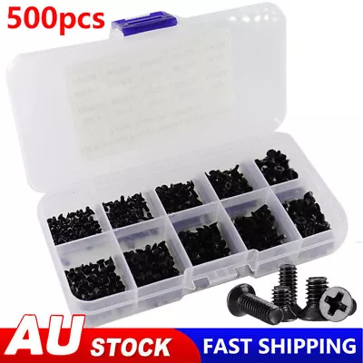 500Pcs M2 M2.5 M3 KM Screw Flat Head Phillips Screws Laptop Notebook Set Kit • $14.99