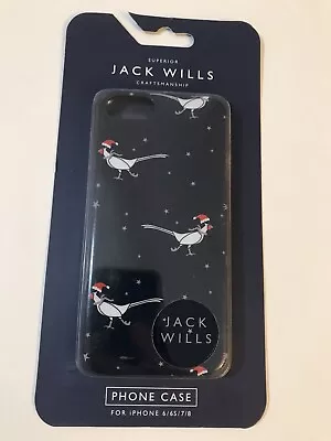 £4.95 • Buy Jack Wills Brampton Novelty Christmas Bird Navy Phone Case For IPhone 6/6S/7/8