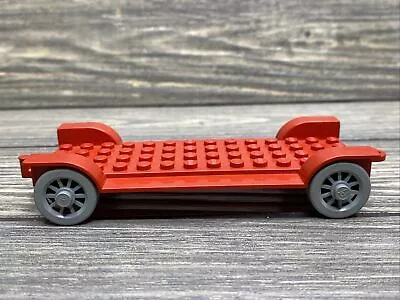 Vintage Lego Red Flat Bed Trailer Train Car Replacement Part Piece • $5.99