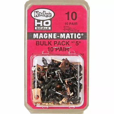 Kadee #10 HO Scale Bulk Pack 10 Pair #5 Metal Couplers Medium Centerset Shank • $18.99