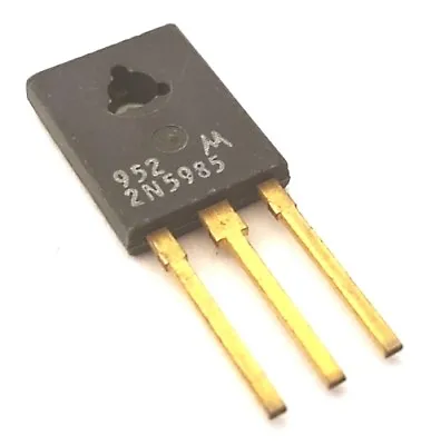 2N5985 Vintage Gold Leads NPN Silicon Power Transistor 80V 8A Motorola (1 Pc) • $11.29