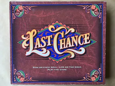 $25 • Buy Last Chance Dice Game Milton Bradley 1995 Partially Sealed Parts Please Read