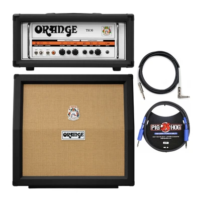 $2549 • Buy Orange Amps TH30H 30W Tube Amp Head Black With 240W 4x12 In Straight Cabinet