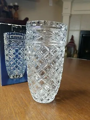 Shannon Lead Crystal 8 1/4” Vase-24% Lead -the Toscany Collection • $26