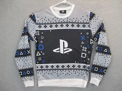 $15.99 • Buy Playstation Sweatshirt Adult Medium Christmas Ugly Sweater Video Game Geeknet