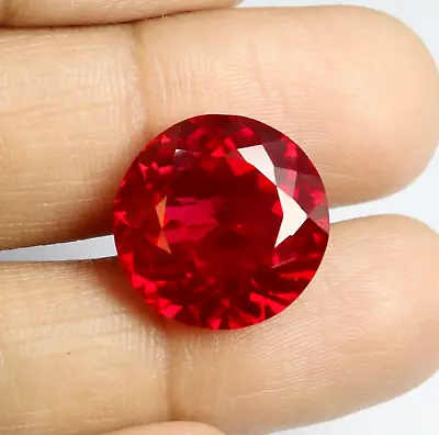 11.85 Ct AAA Natural Flawless Burmese Red Ruby Round Loose Certified Gemstone • $26.29