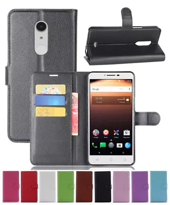 Wallet Leather Flip Card Case Cover For Vodafone Alcatel A3 XL 4G Genuine AuSell • $5.89