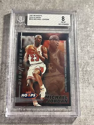 1997-98 NBA Hoops Dish N Swish Michael Jordan BGS 8 #DS5 Bulls • $69.99