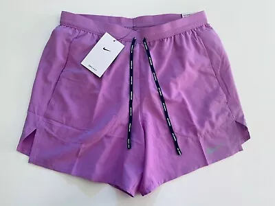 Nike Men’s Running Shorts 5” Length Brief Lined CJ5453 532 Lavender Size S • $42.99