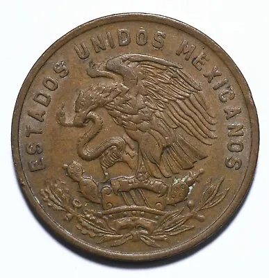 1970 Mexico 20 Centavos GVF Bronze KM# 440 Lot [1119] • $3.82