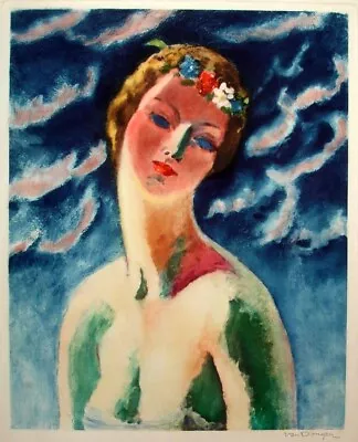 Bust Of A Woman  :  Kees Van Dongen :  1912 :  Archival  Art Print To Be Framed • $85