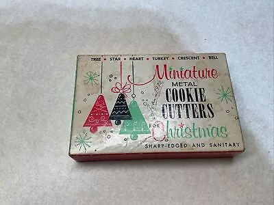 Vintage Miniature Metal Cookie Cutters For Christmas 1455 • $5