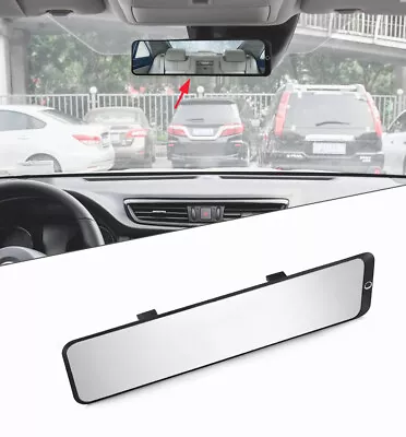 300mm Auto Car Truck Interior Rear View Blind Spot Plane Mirror Wide Angle Glass • $32.37