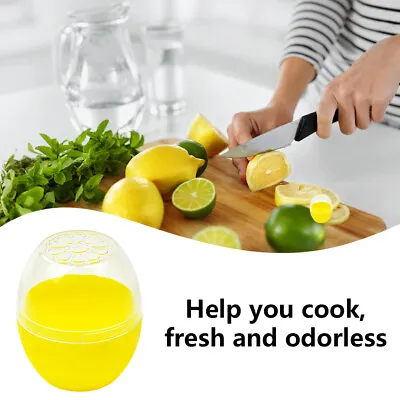 Lemon Holder Transparent Lid Easy Clean Storage Container Food Saver Durable • $12.56