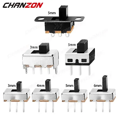 Mini Vertical 2 Position Slide Switch On Off SPDT 1P2T 3 Pin Toggle PCB Mount DC • $4.99