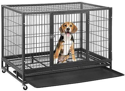 $189.99 • Buy BestPet 48 Inch Heavy Duty Dog Cage Large Dog Crate Strong Metal Dog Kennels