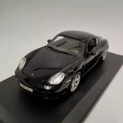 MAISTO 1:18 Scale - Porsche Cayman S In Black - Diecast Model Car VGC No Box • £27.99