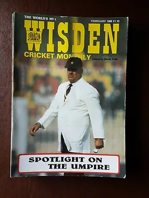 £4.99 • Buy Wisden Cricket Monthly February 1988 - Spotlight On The Umpire